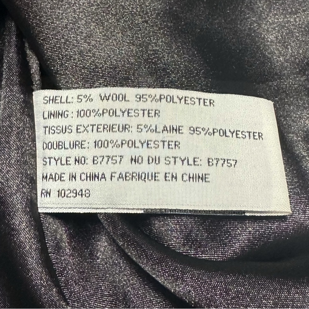 Y2K Urban Outfitters Tulle Houndstooth Double Breasted Princess Pea Coat Jacket - Picture 6 of 9